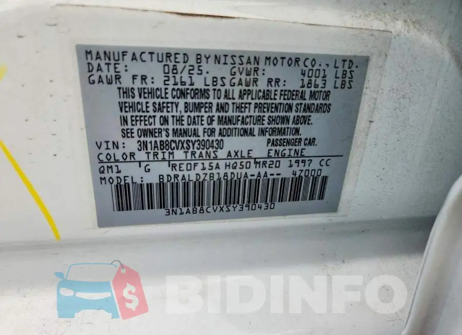 3N1AB8CVXSY390430 Photo# 12