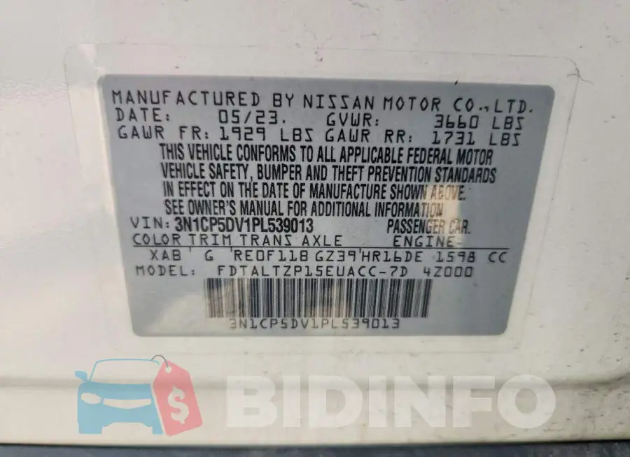 3N1CP5DV1PL539013 Photo# 13