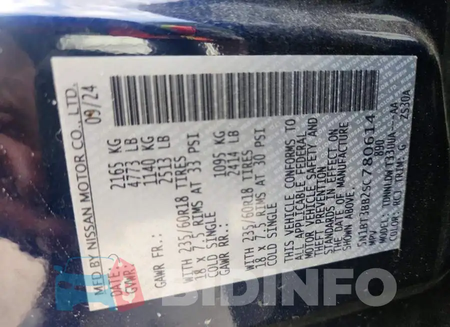 5N1BT3BB2SC780614 Photo# 13