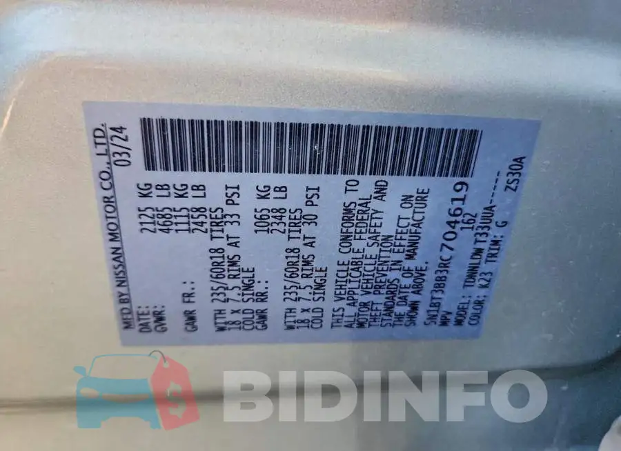 5N1BT3BB3RC704619 Photo# 13