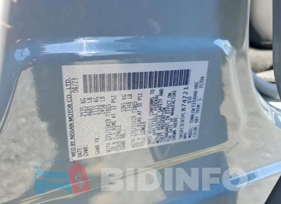 5N1BT3CB5PC874721 Photo# 13