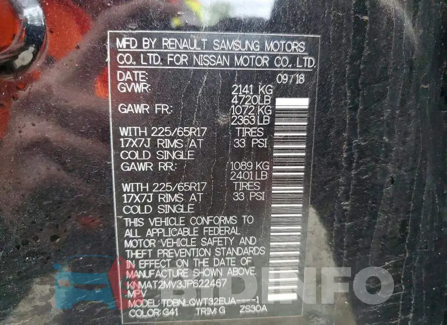 KNMAT2MV3JP622467 Photo# 14