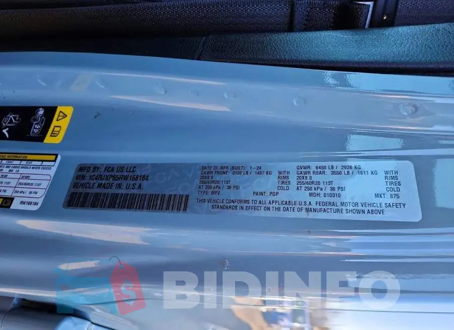 1C4RJXP65RW168184 Photo# 14