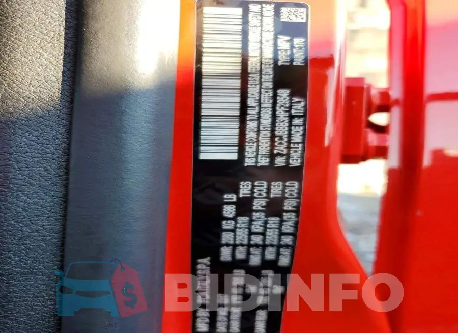 ZACCJBBB3HPF29548 Photo# 14
