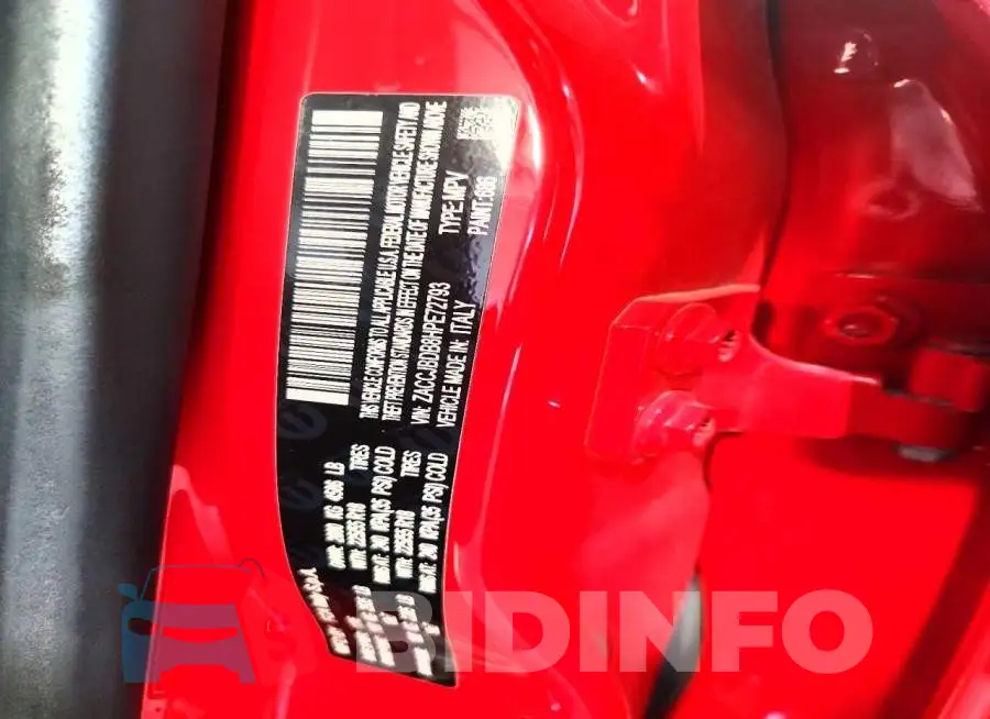 ZACCJBDB8HPE72793 Photo# 13