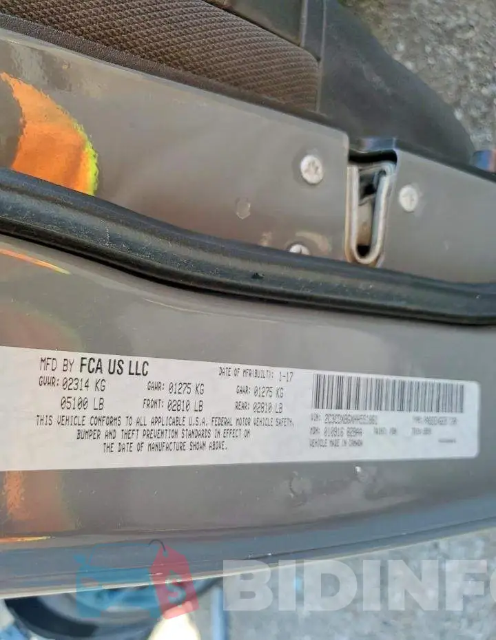 2C3CDXBGXHH551861 Photo# 12