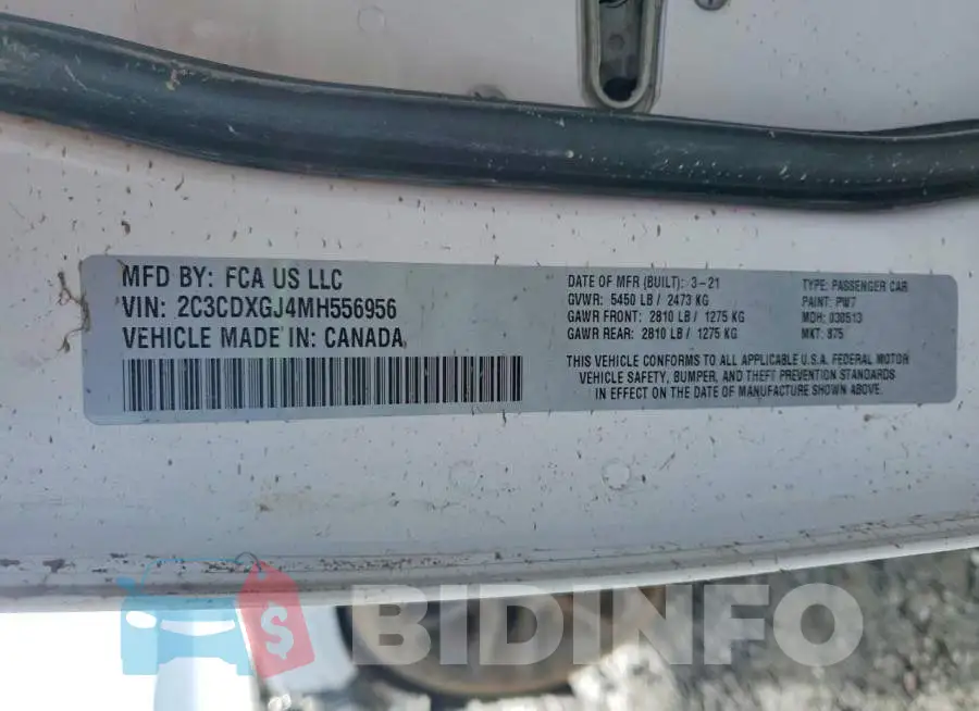 2C3CDXGJ4MH556956 Photo# 13