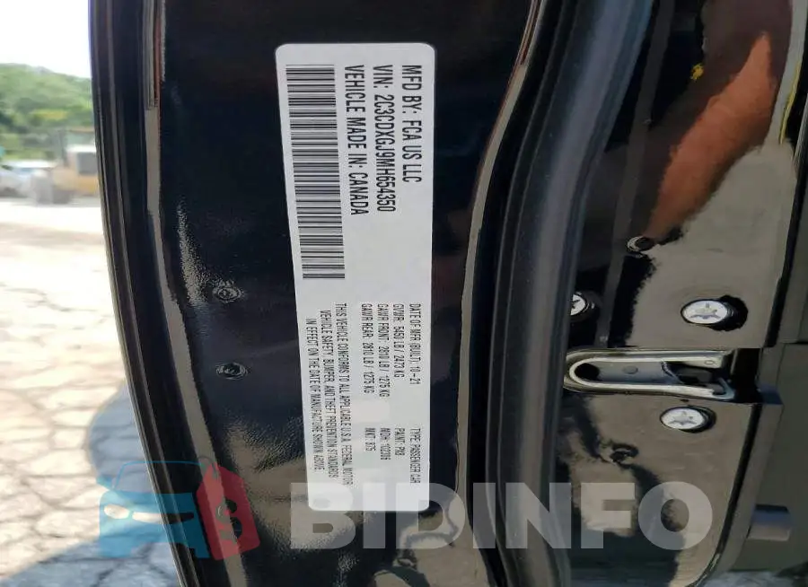 2C3CDXGJ9MH654350 Photo# 12