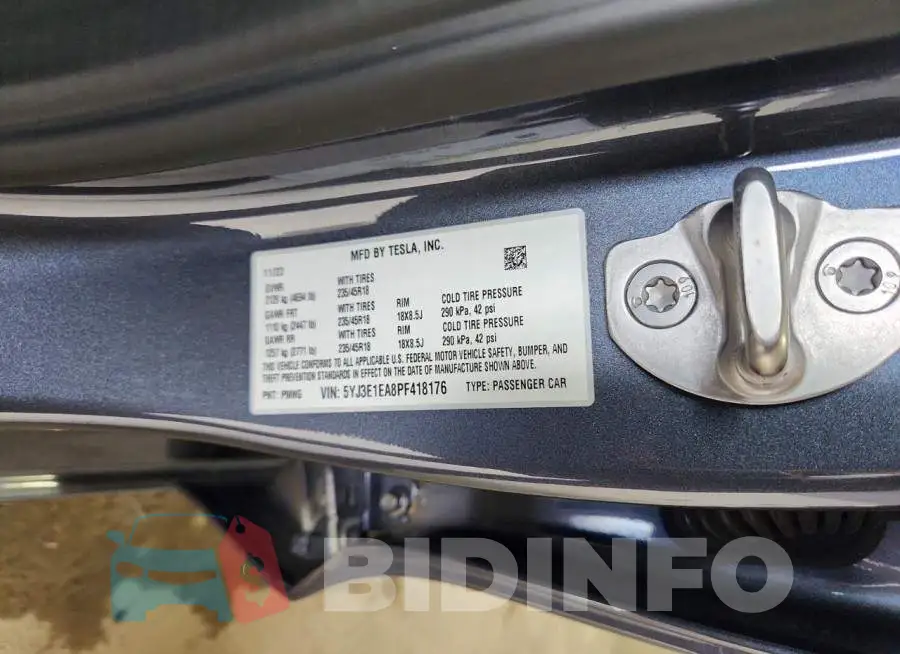 5YJ3E1EA8PF418176 Photo# 12