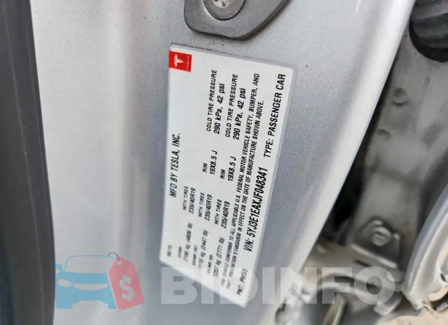 5YJ3E1EAXJF048341 Photo# 12
