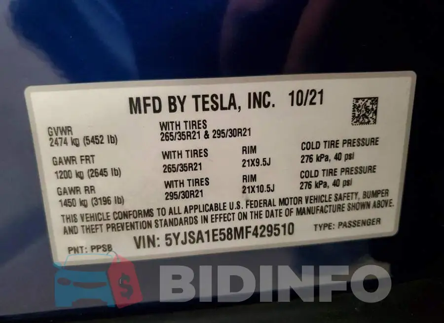 5YJSA1E58MF429510 Photo# 12