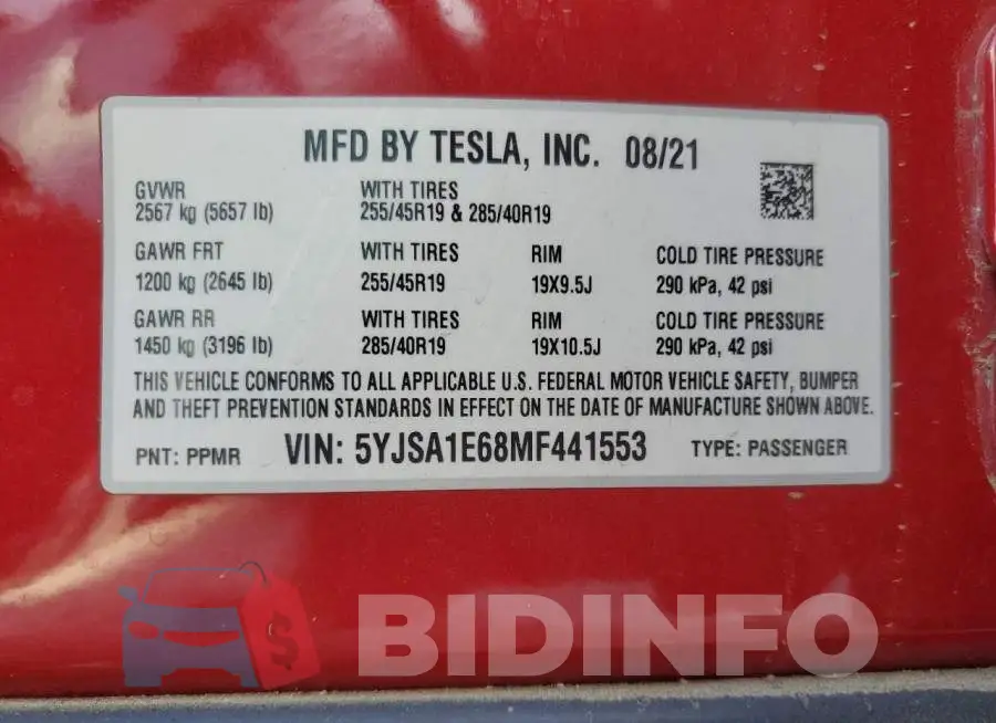 5YJSA1E68MF441553 Photo# 13