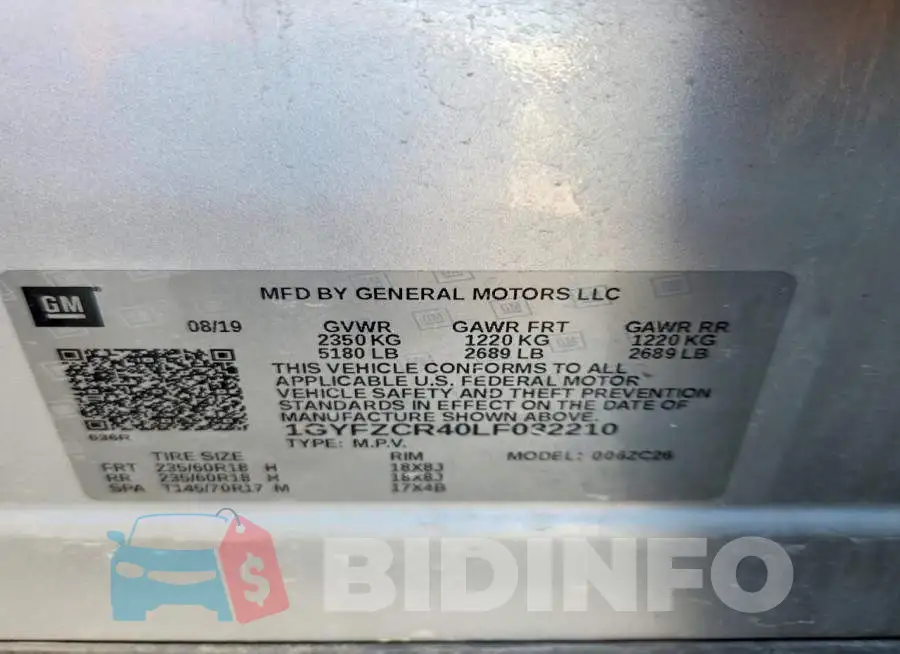 1GYFZCR40LF032210 Photo# 13