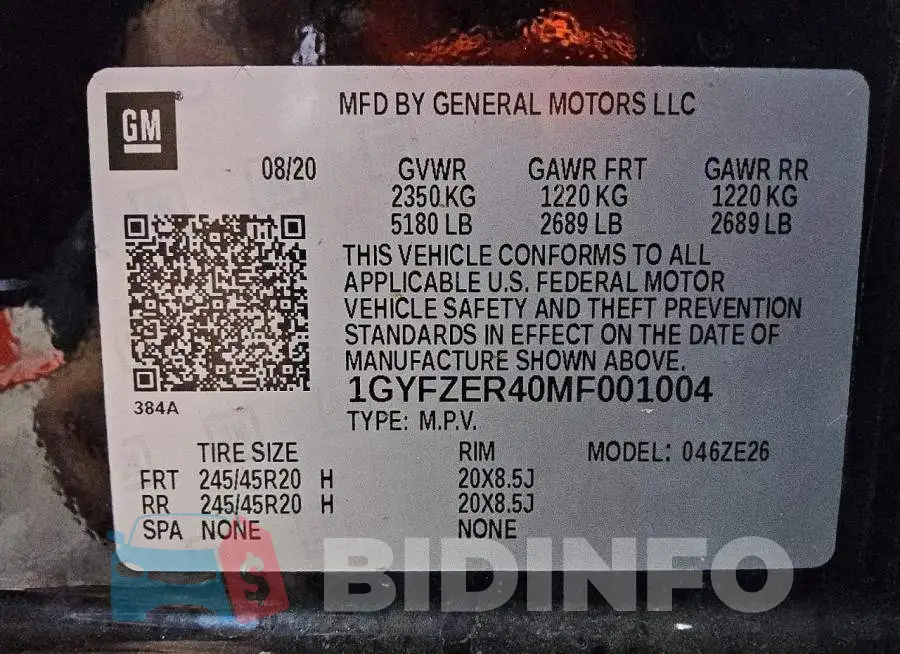 1GYFZER40MF001004 Photo# 13