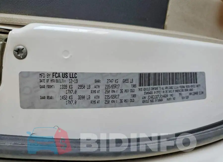 2C4RC1DG7LR144604 Photo# 13