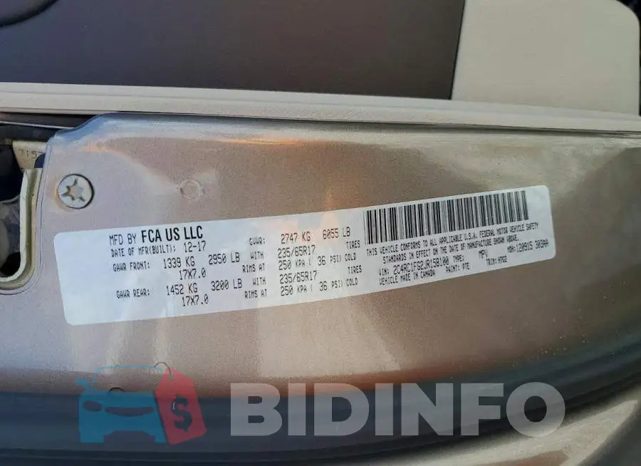2C4RC1FG2JR158100 Photo# 13