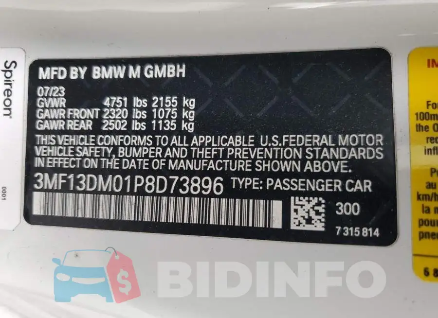3MF13DM01P8D73896 Photo# 13