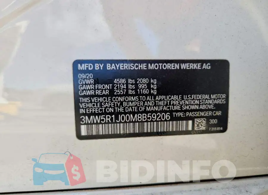 3MW5R1J00M8B59206 Photo# 12