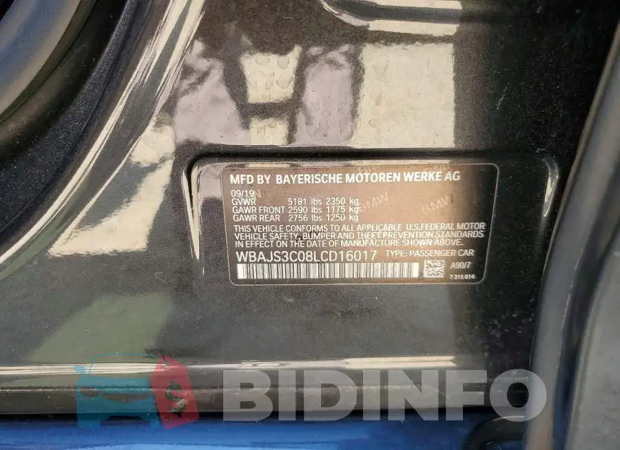 WBAJS3C08LCD16017 Photo# 13