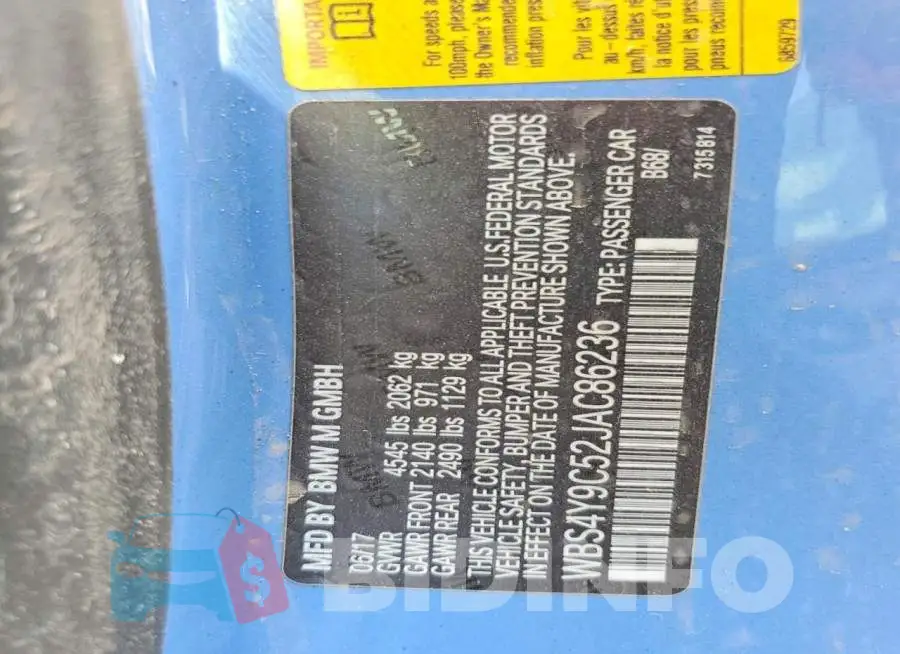 WBS4Y9C52JAC86236 Photo# 12