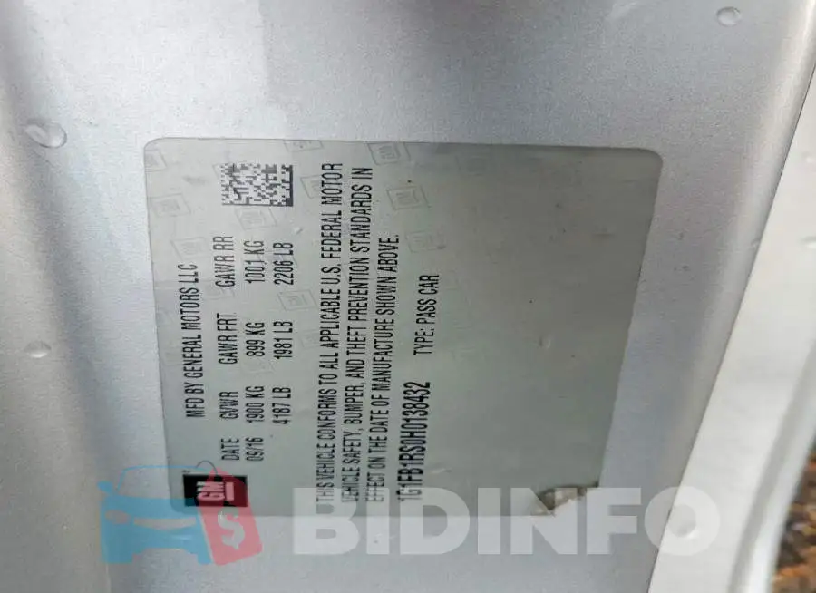 1G1FB1RS0H0138432 Photo# 12