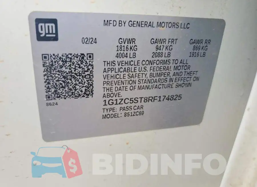 1G1ZC5ST8RF174825 Photo# 12