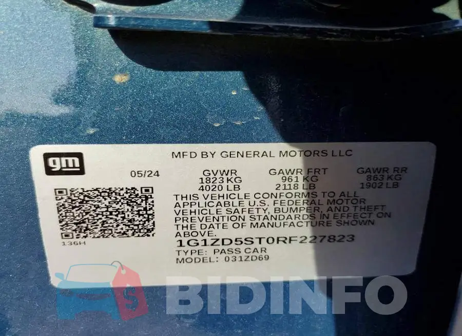 1G1ZD5ST0RF227823 Photo# 13