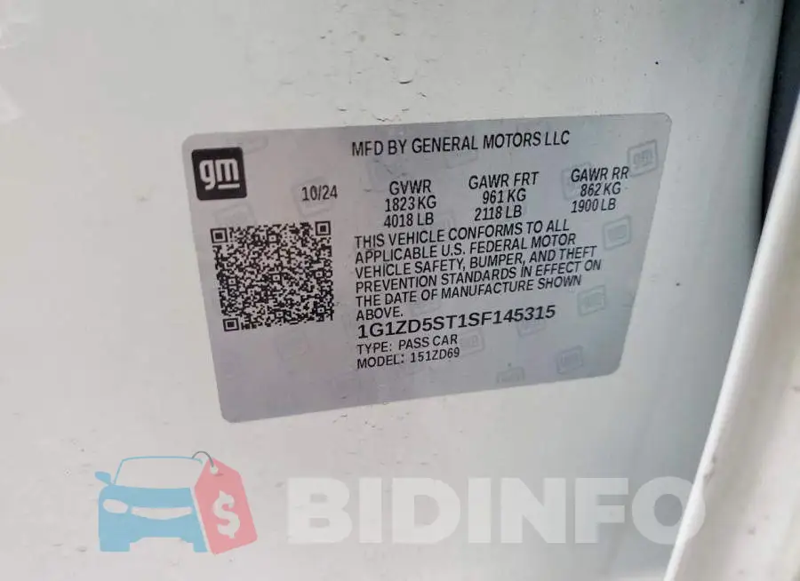 1G1ZD5ST1SF145315 Photo# 12