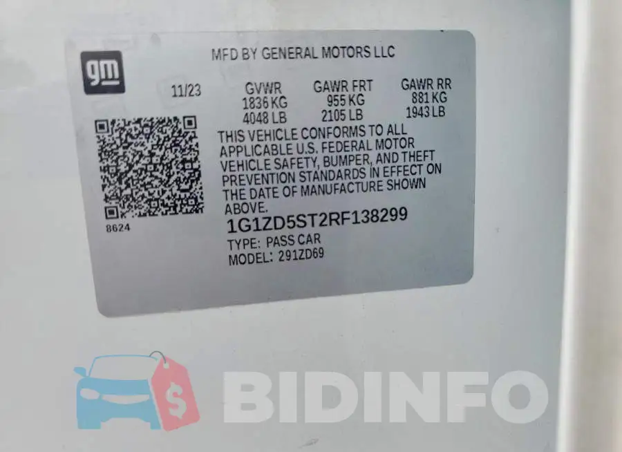 1G1ZD5ST2RF138299 Photo# 12