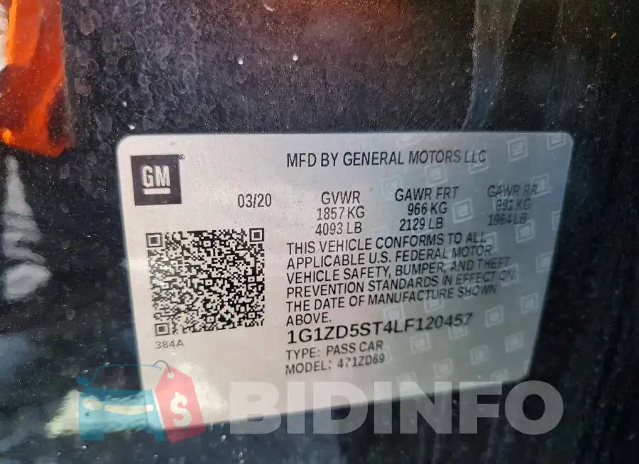 1G1ZD5ST4LF120457 Photo# 12