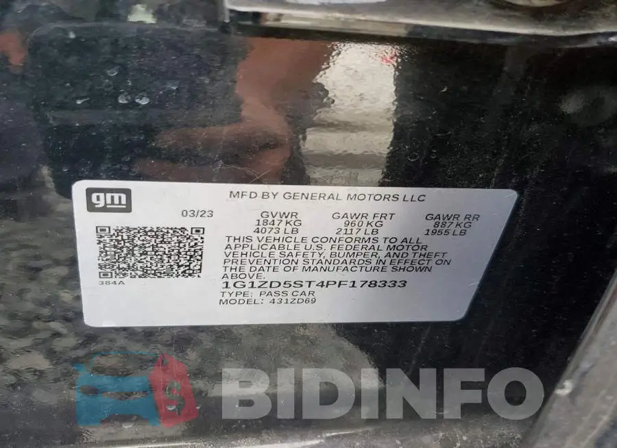 1G1ZD5ST4PF178333 Photo# 13