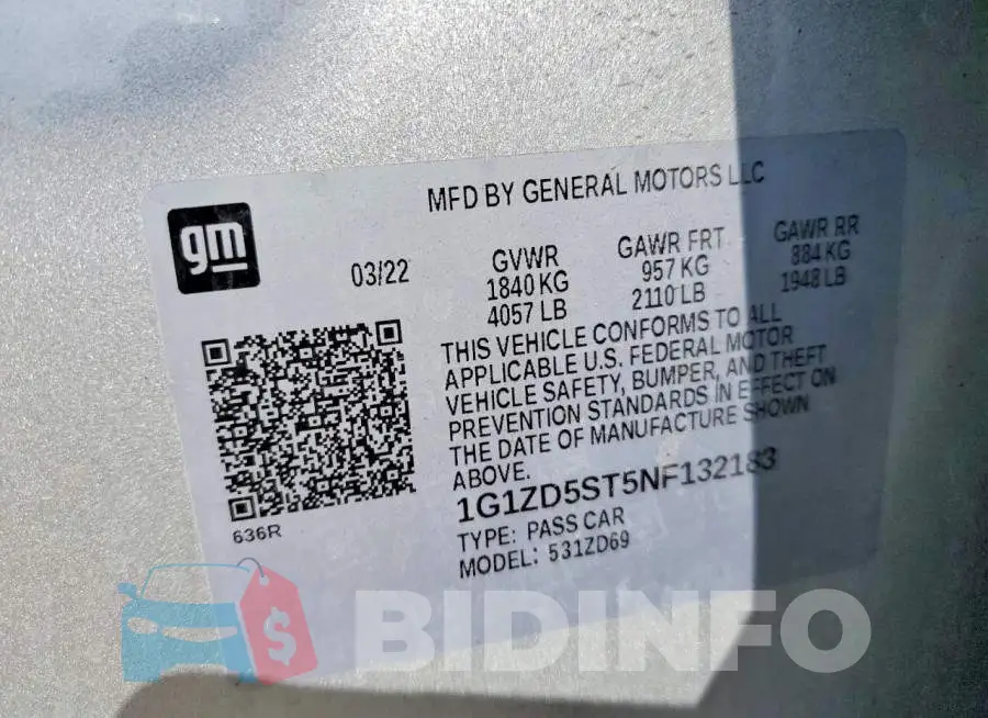 1G1ZD5ST5NF132183 Photo# 12