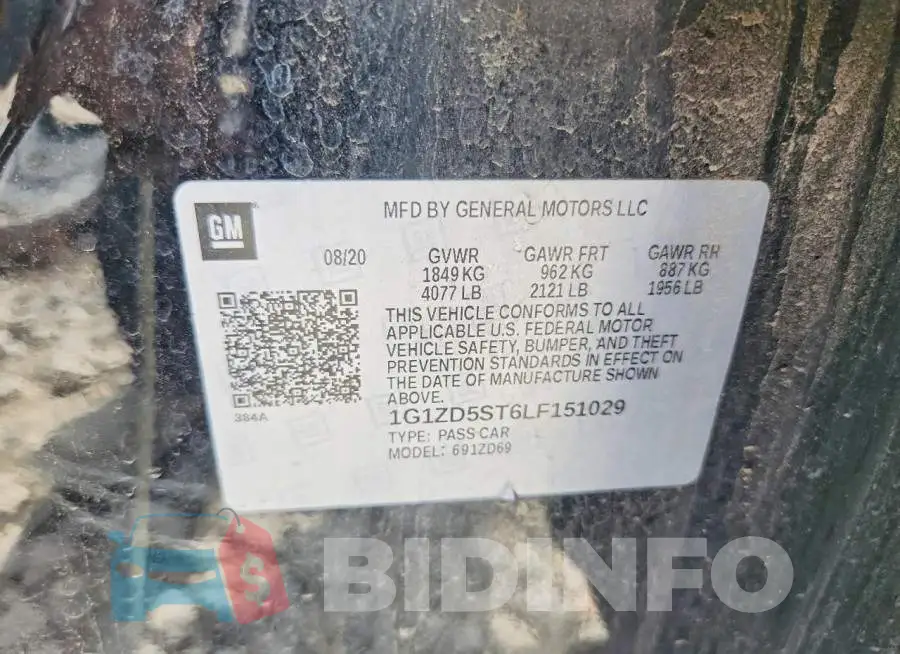 1G1ZD5ST6LF151029 Photo# 12
