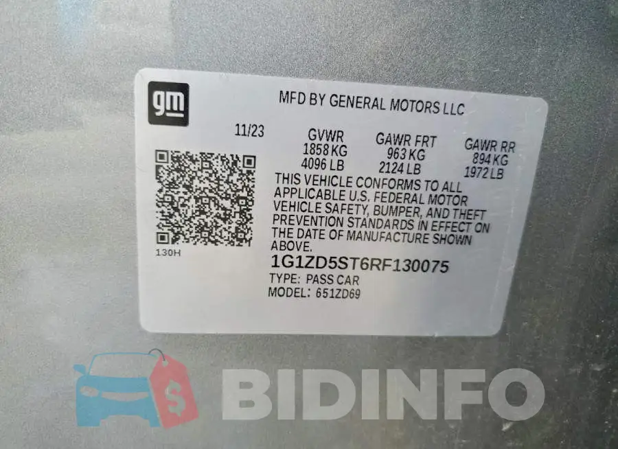 1G1ZD5ST6RF130075 Photo# 13