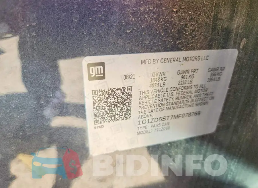 1G1ZD5ST7MF078769 Photo# 12