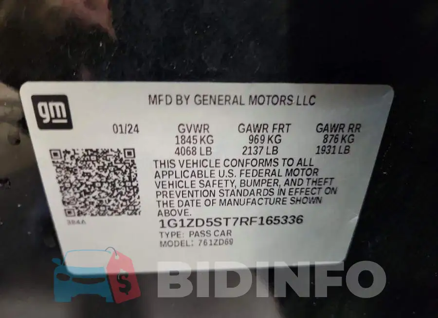 1G1ZD5ST7RF165336 Photo# 13