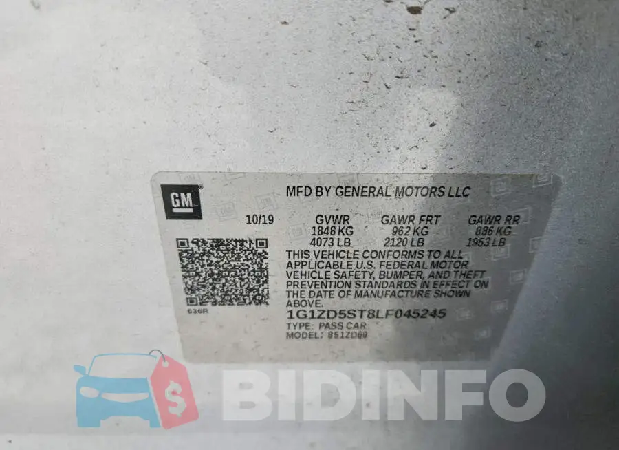 1G1ZD5ST8LF045245 Photo# 12