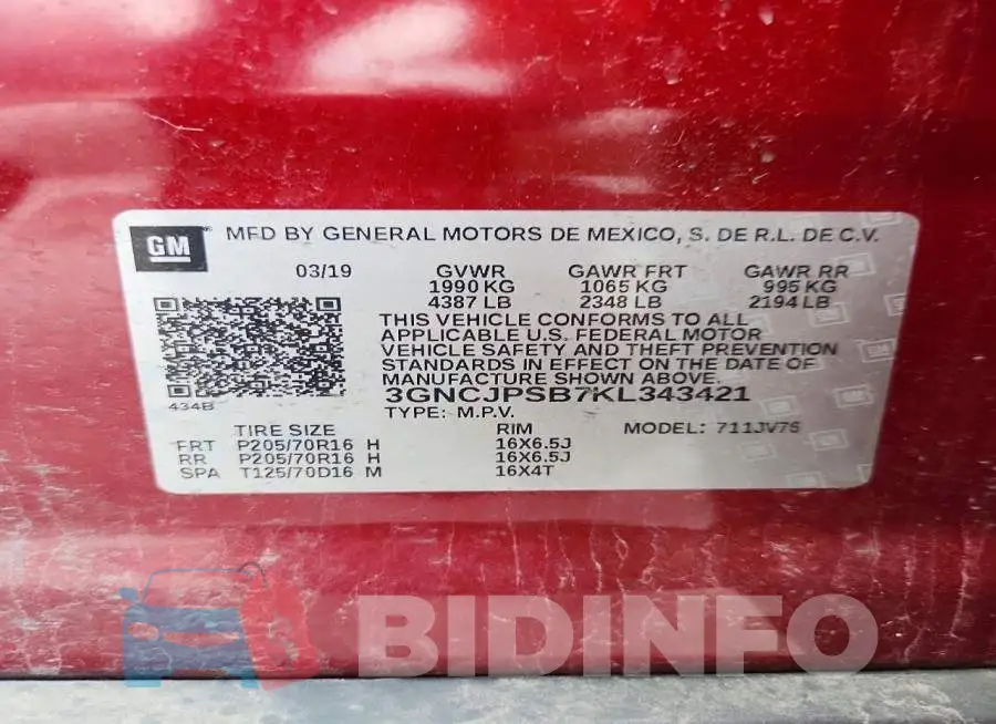 3GNCJPSB7KL343421 Photo# 12