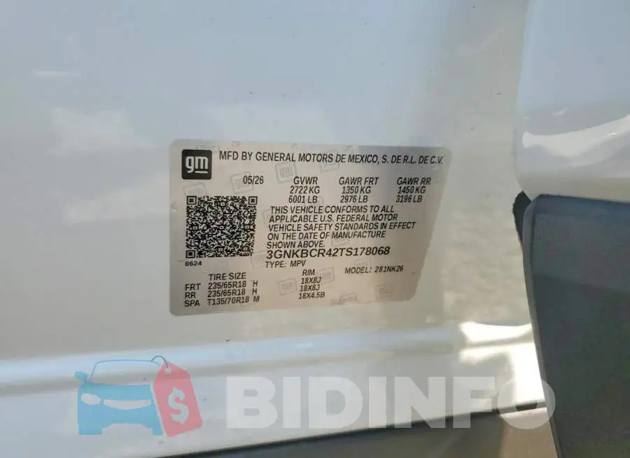 3GNKBCR42TS178068 Photo# 14