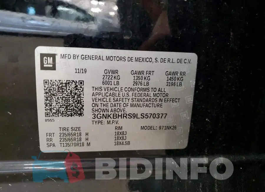 3GNKBHRS9LS570377 Photo# 13
