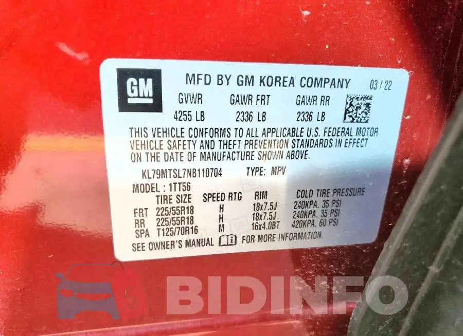 KL79MTSL7NB110704 Photo# 14