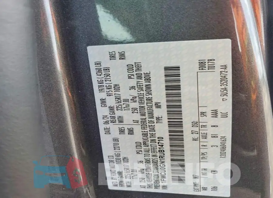 1FMCU0GN1RUB14710 Photo# 12