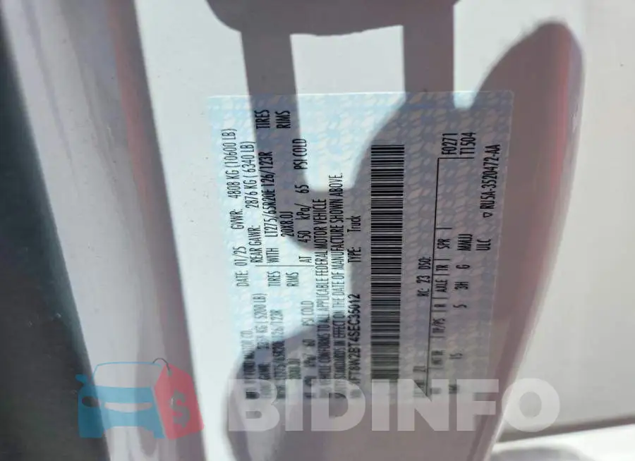 1FT8W2BT4SEC35012 Photo# 12