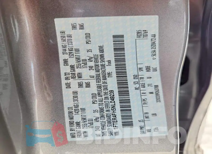 1FTER4FH5NLD49239 Photo# 13