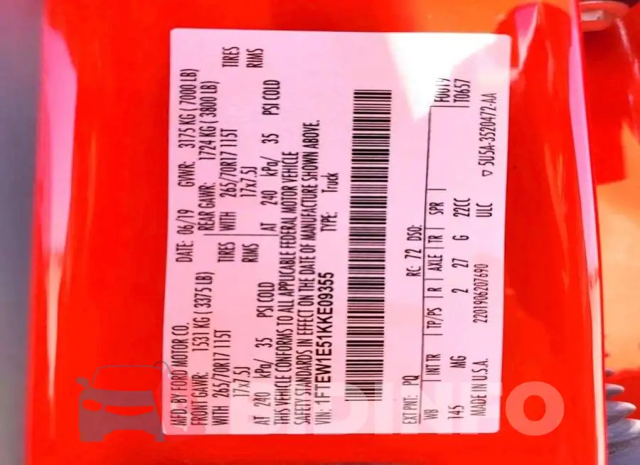 1FTEW1E51KKE09355 Photo# 12
