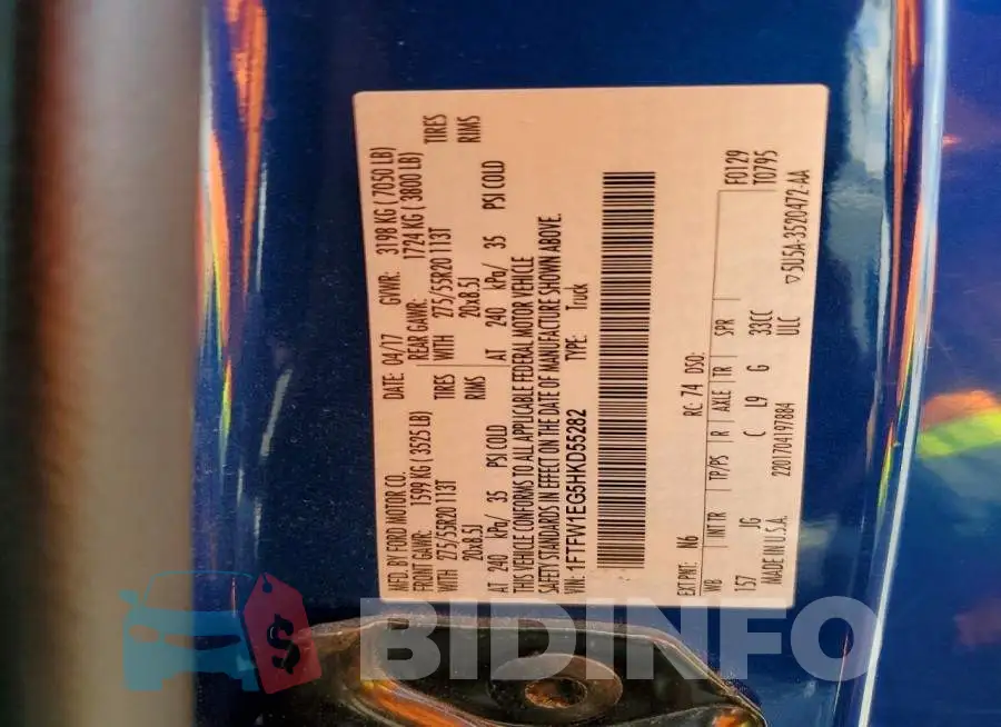 1FTFW1EG5HKD55282 Photo# 12