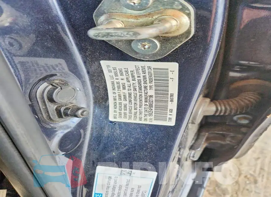 19XZE4F90KE027196 Photo# 12
