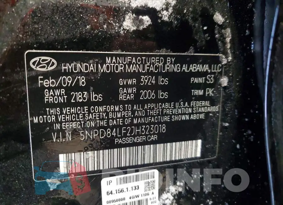 5NPD84LF2JH323018 Photo# 12