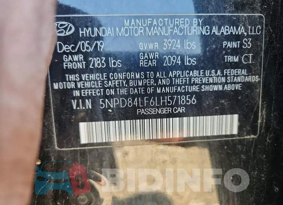 5NPD84LF6LH571856 Photo# 12