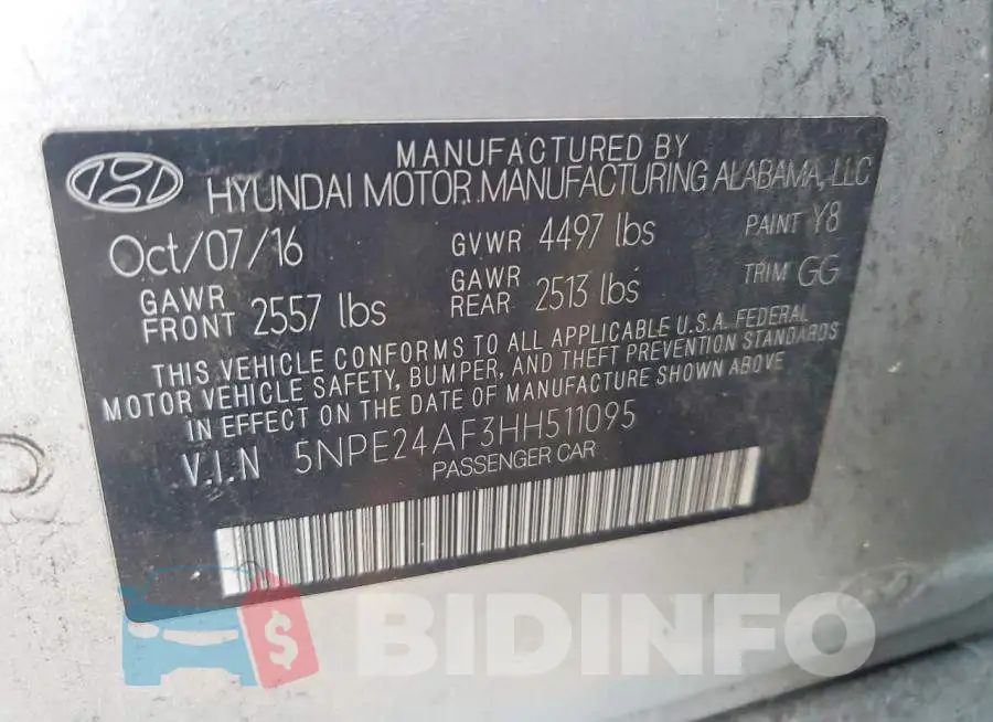 5NPE24AF3HH511095 Photo# 12